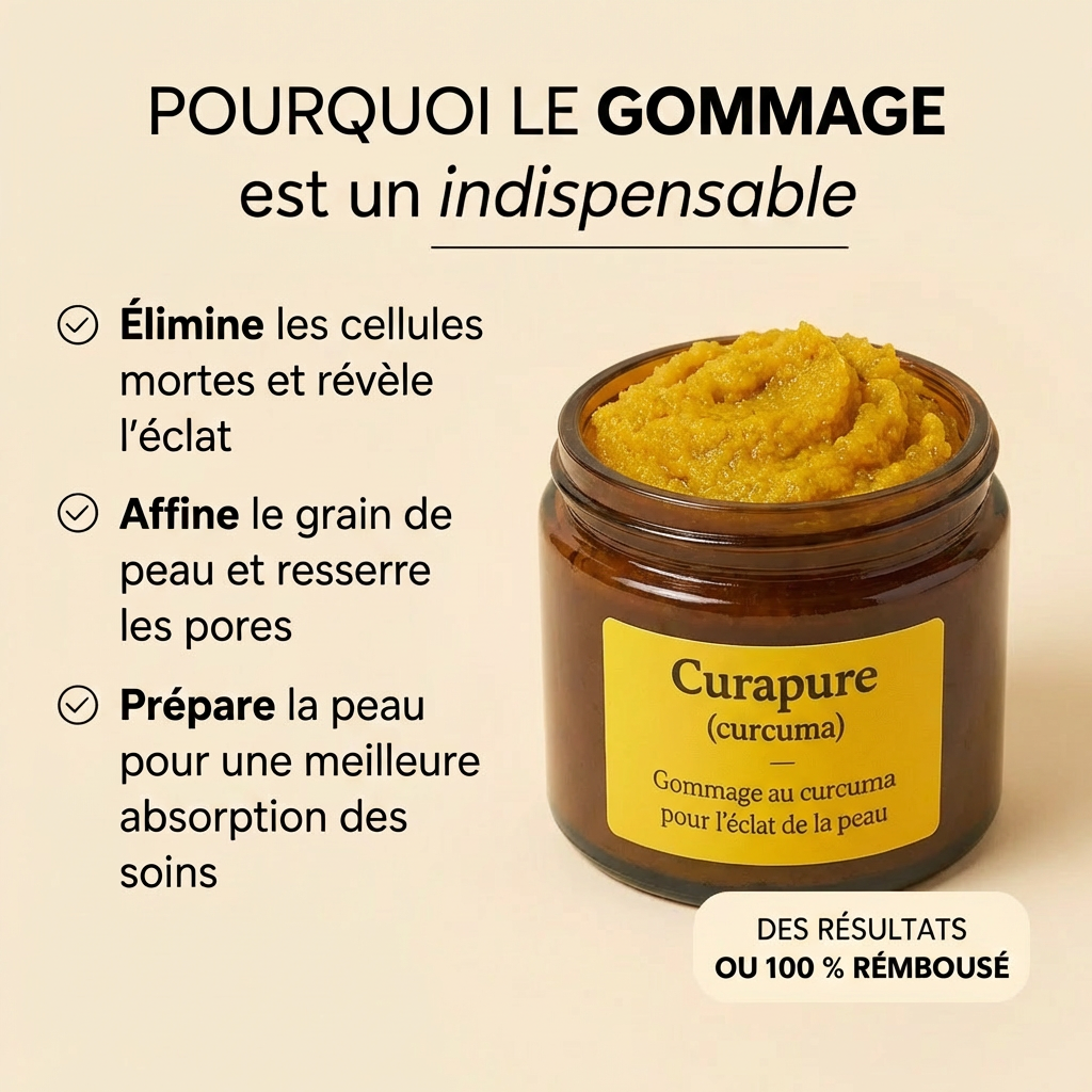 Gommage éclaircissant au Curcuma