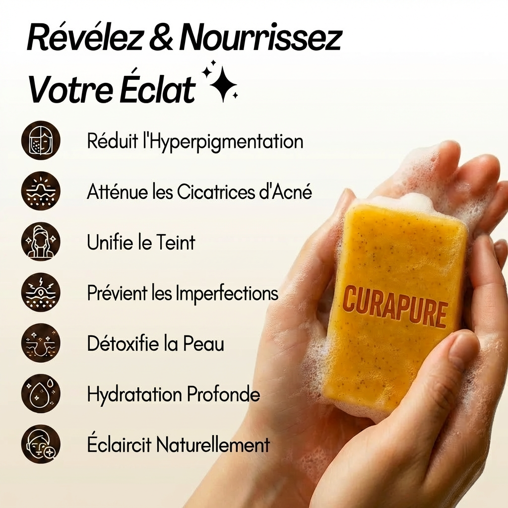 Savon Anti-Taches & Hyperpigmentation au Curcuma